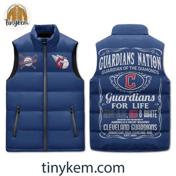Cleveland Guardians Puffer Sleeveless Jacket: Guardians Nation