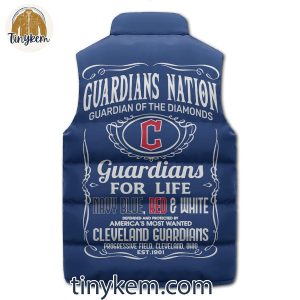Cleveland Guardians Puffer Sleeveless Jacket Guardians Nation 3 89IH0
