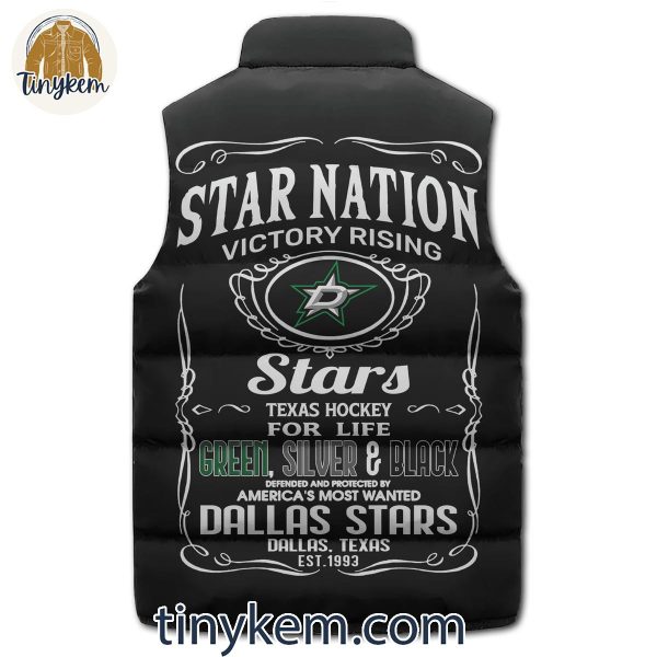 Dallas Stars Puffer Sleeveless Jacket: Star Nation