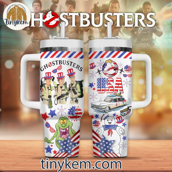 Ghostbusters 4th July 40oz Tumbler with Handle