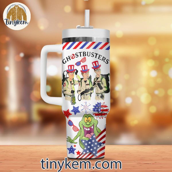 Ghostbusters 4th July 40oz Tumbler with Handle