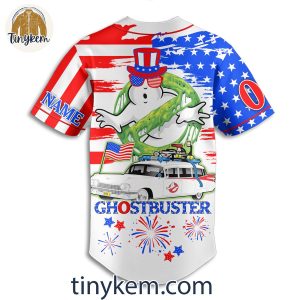 Ghostbusters 4th July Customized Baseball Jersey 3 scRLc