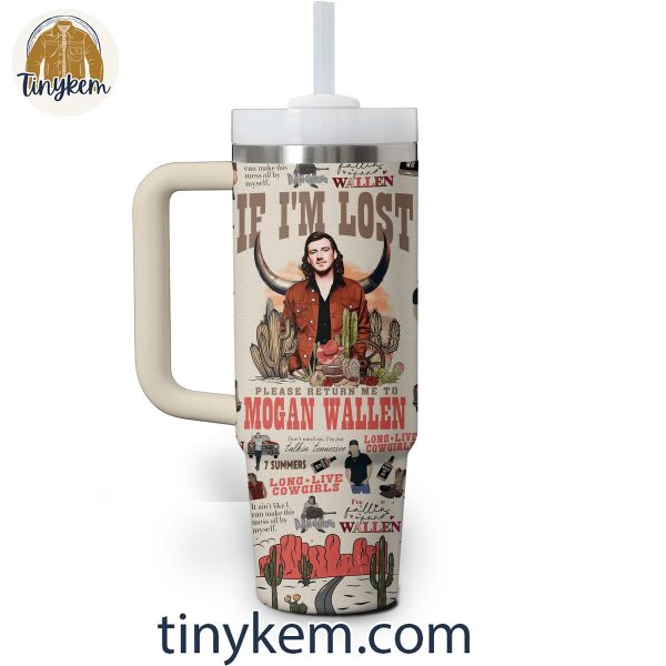 Morgan Wallen Retro 40oz Tumbler with Handle