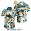 Seattle Kraken Hawaiian Button Shirt With Hibiscus Flowers Design