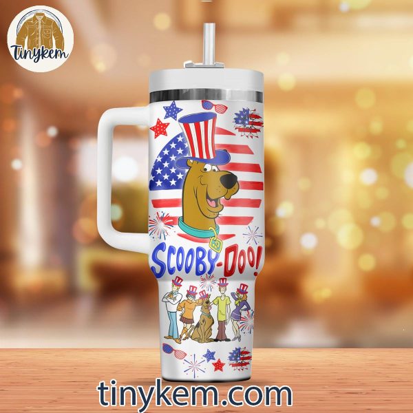 Scooby Doo 4th July 40oz Tumbler with Handle