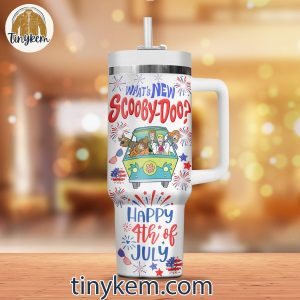 Scooby Doo 4th July 40oz Tumbler with Handle 3 KN8ce