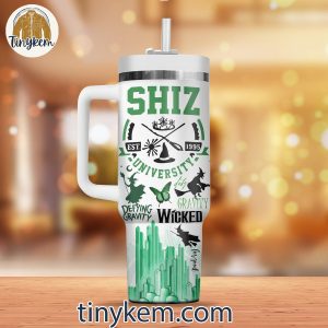 Wicked Shiz University 40oz Tumbler with Handle 2 7RxjV