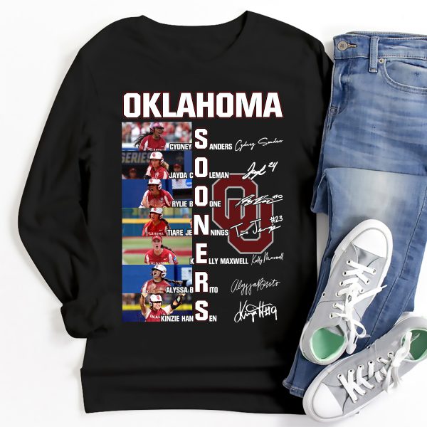 Oklahoma Sooners 2024 Squad Tshirt: Sanders, Coleman, Boone, Jennings