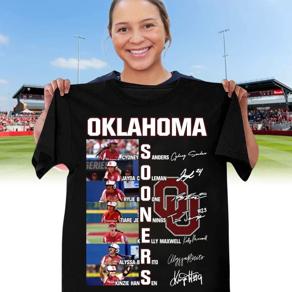 Oklahoma Sooners 2024 Squad Tshirt: Sanders, Coleman, Boone, Jennings
