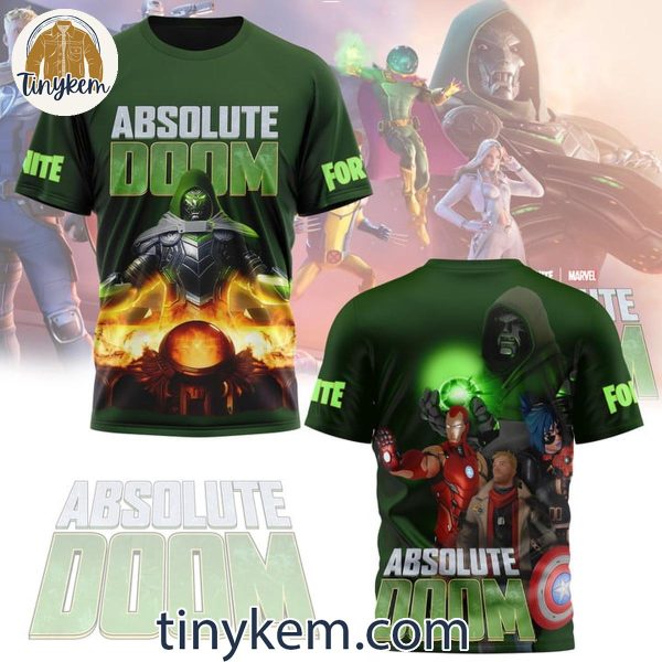 Absolute Doom Fortnite Black And Green Unisex T-Shirt Hoodie Sweatshirt