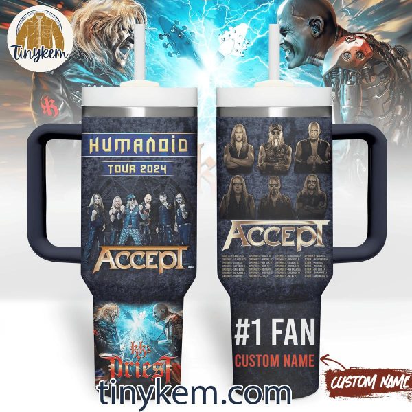 Accept Humanoid Tour 2024 #1 Fan Customized 40 Oz Tumbler