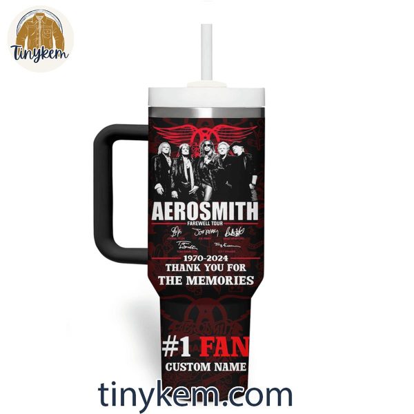 Aerosmith #1 Fan Thank You For The Memories 1970-2024 Customized 40 Oz Tumbler