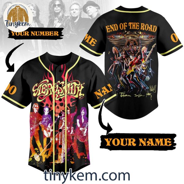 Aerosmith End Of The Road Customized Baseball Jersey