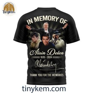 Alain Delon 1935 2024 Thank You For The Memories T Shirt Sweatshirt Hoodie 3 S9NA9