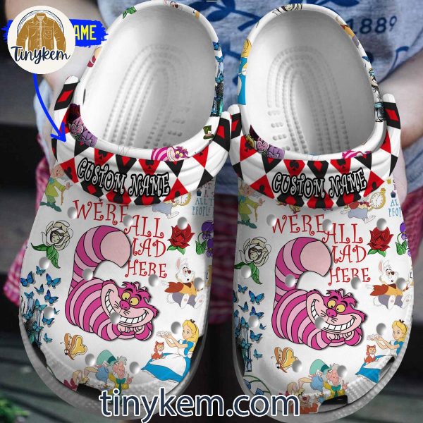 Alice In Wonderland We Are All Mad In Halloween 2024 Customized Crocs Clogs