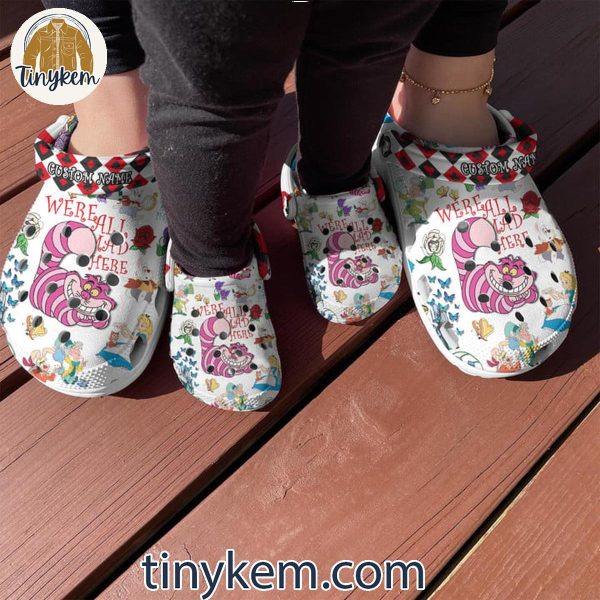 Alice In Wonderland We Are All Mad In Halloween 2024 Customized Crocs Clogs