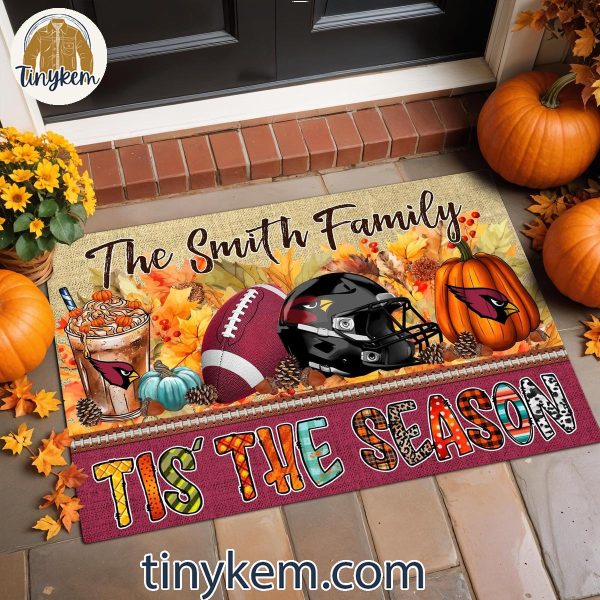 Arizona Cardinals Fall Tis’ The Season Customized Doormat