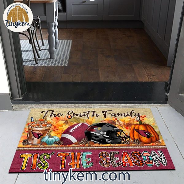 Arizona Cardinals Fall Tis’ The Season Customized Doormat