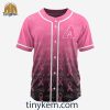 Atlanta Braves Fight Breast Cancer Customized Baseball Jersey