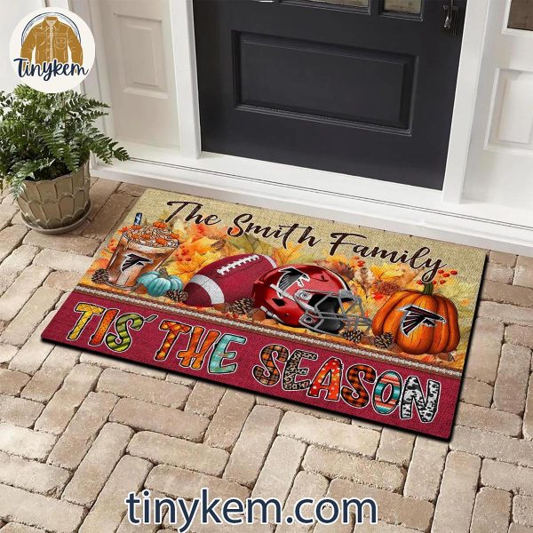 Atlanta Falcons Fall Tis’ The Season Customized Doormat