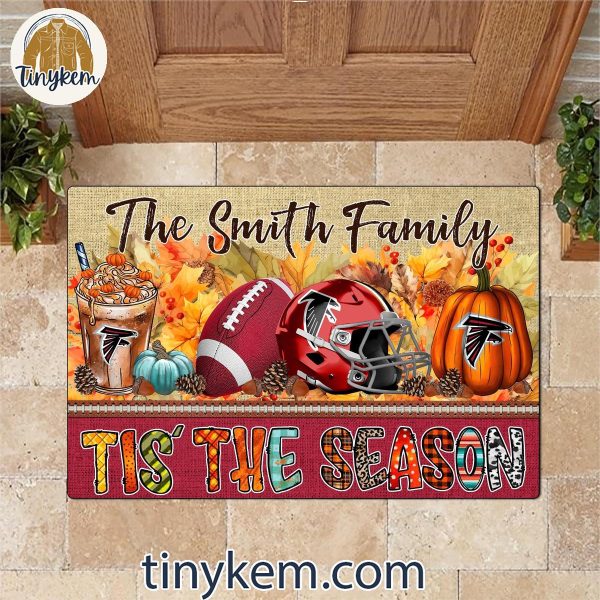 Atlanta Falcons Fall Tis’ The Season Customized Doormat