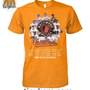 Baltimore Orioles Baseball Legends Squad Thank You Shirt