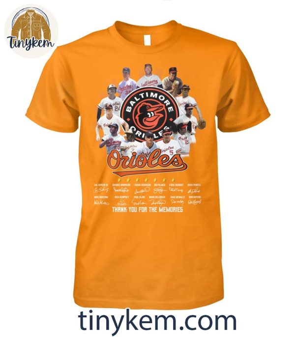 Baltimore Orioles Baseball Legends Squad Thank You Shirt