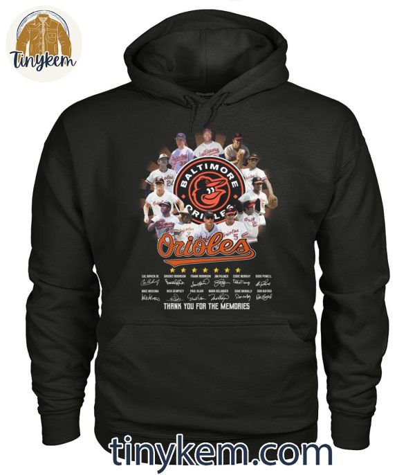 Baltimore Orioles Baseball Legends Squad Thank You Shirt