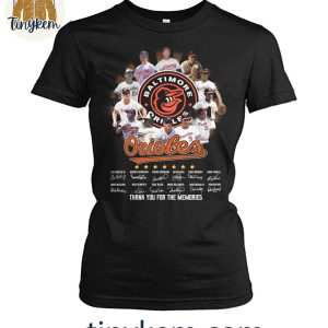 Baltimore Orioles Baseball Legends Squad Thank You Shirt 4 g1XQi