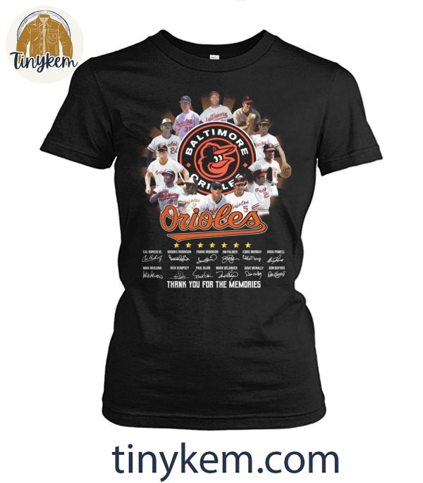 Baltimore Orioles Baseball Legends Squad Thank You Shirt