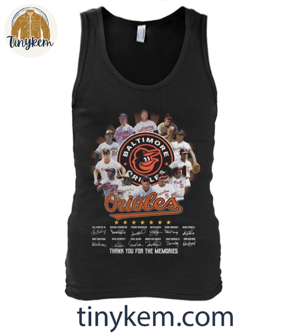 Baltimore Orioles Baseball Legends Squad Thank You Shirt