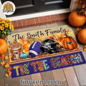 Baltimore Ravens Fall Tis’ The Season Customized Doormat