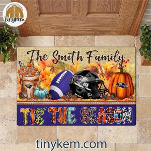 Baltimore Ravens Fall Tis The Season Customized Doormat 3 qgWUJ