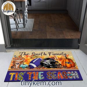 Baltimore Ravens Fall Tis The Season Customized Doormat 4 IrrSL