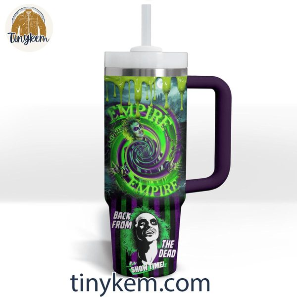 Beetlejuice Beetlejuice 2 Show Time Back From The Dead 40 Oz Tumbler