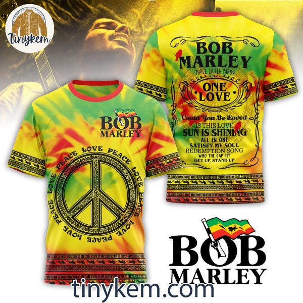 Bob Marley One Love Peace Sun Is Shining T-Shirt Hoodie Sweatshirt