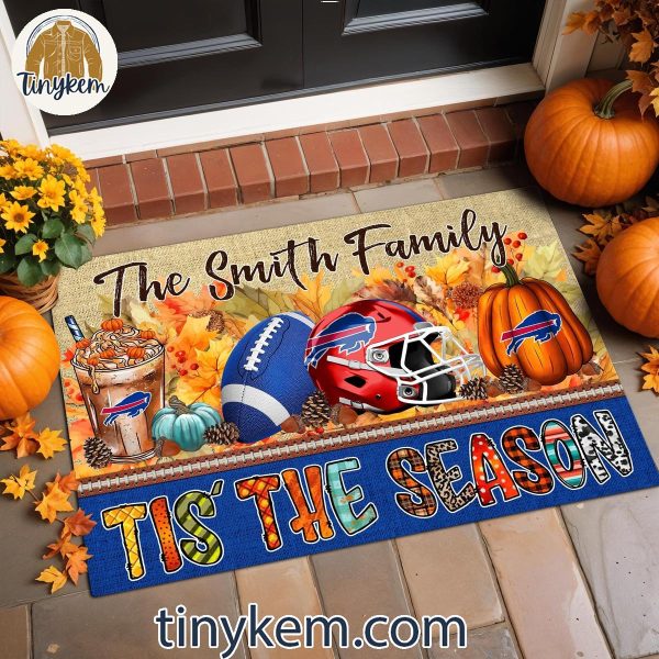 Buffalo Bills Fall Tis’ The Season Customized Doormat