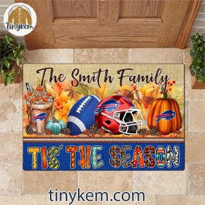 Buffalo Bills Fall Tis The Season Customized Doormat 3 gErhq