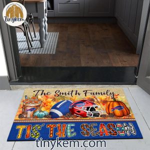 Buffalo Bills Fall Tis The Season Customized Doormat 4 14vTY