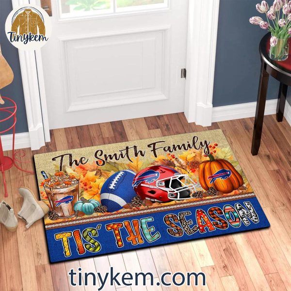 Buffalo Bills Fall Tis’ The Season Customized Doormat