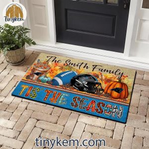 Carolina Panthers Fall Tis The Season Customized Doormat 2 A1azd