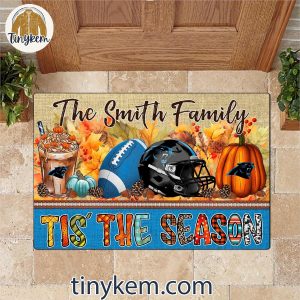 Carolina Panthers Fall Tis The Season Customized Doormat 3 8DuHw