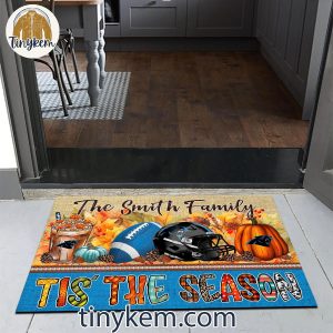 Carolina Panthers Fall Tis The Season Customized Doormat 4 Wz4Uq