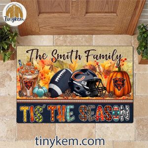 Chicago Bears Fall Tis The Season Customized Doormat 3 8O52o