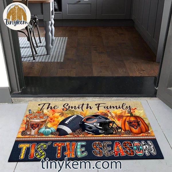 Chicago Bears Fall Tis’ The Season Customized Doormat