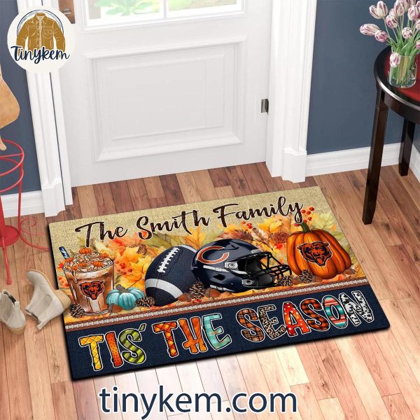 Chicago Bears Fall Tis’ The Season Customized Doormat