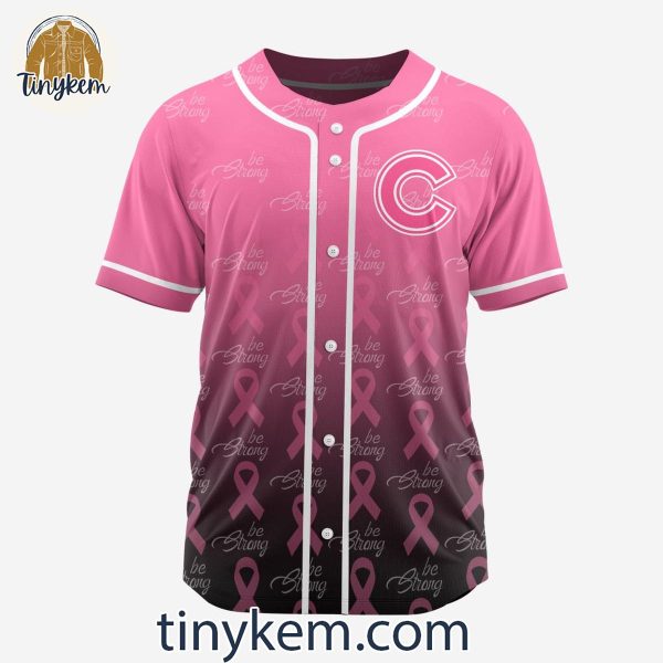 Chicago Cubs Fight Breast Cancer Customized Baseball Jersey