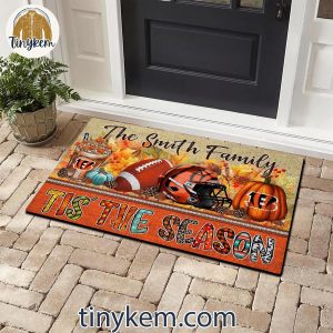 Cincinnati Bengals Fall Tis’ The Season Customized Doormat