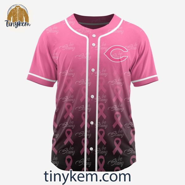 Cincinnati Reds Fight Breast Cancer Customized Baseball Jersey