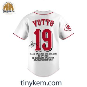 Cincinnati Reds Joey Votto 2007 2024 Legendary Career Baseball Jersey 3 gknYf